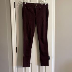 Rag & Bone mulberry stretch legging jean.